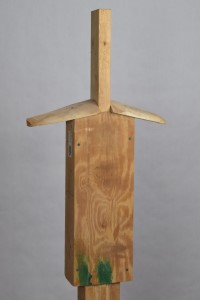 stand for a mid 16th c. black and white armor made for a child