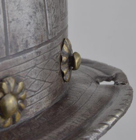 Original 16th c. rivet on armour