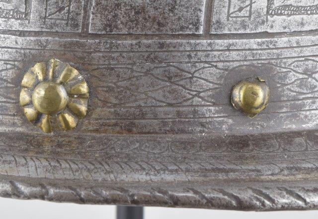 Original 16th c. rivet on armour