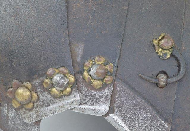 Original 16th c. rivet on armour