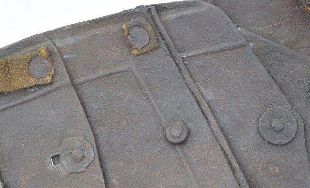 Original 16th c. rivet on armour