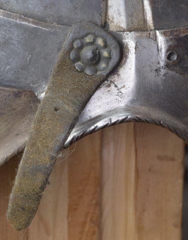 Original 16th c. rivet on armour