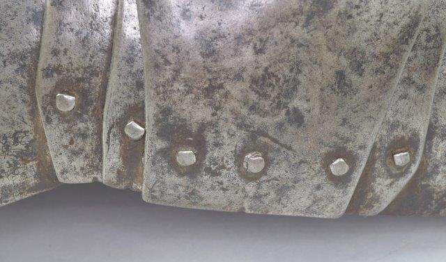 Original 16th c. rivet on armour