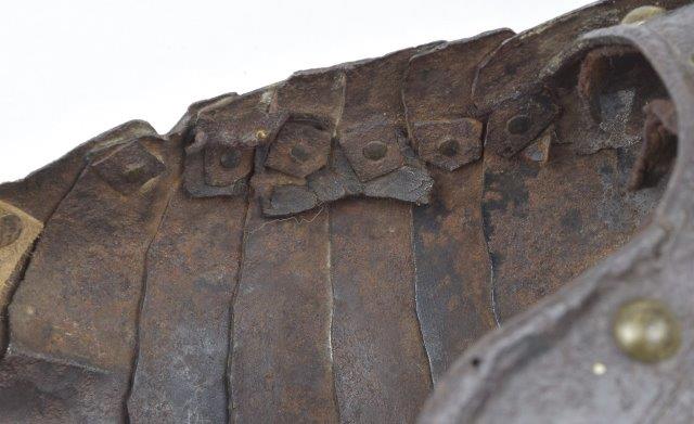 Original 16th c. rivet on armour