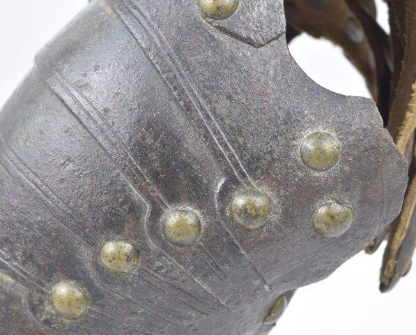 Original 16th c. rivet on armour