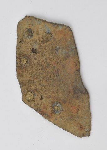 Original 16th c. rivet on armour