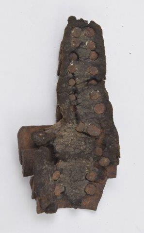 Original 16th c. rivet on armour