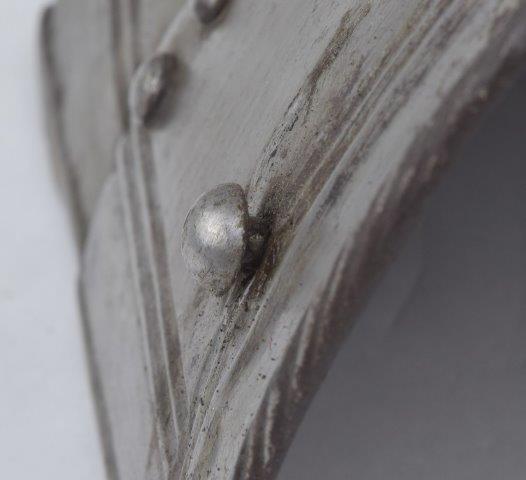 Original 16th c. rivet on armour
