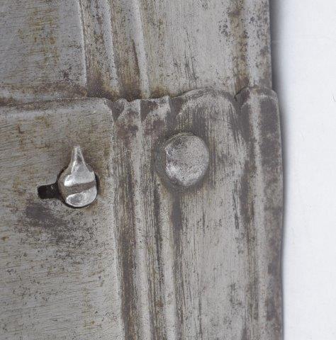 Original 16th c. rivet on armour